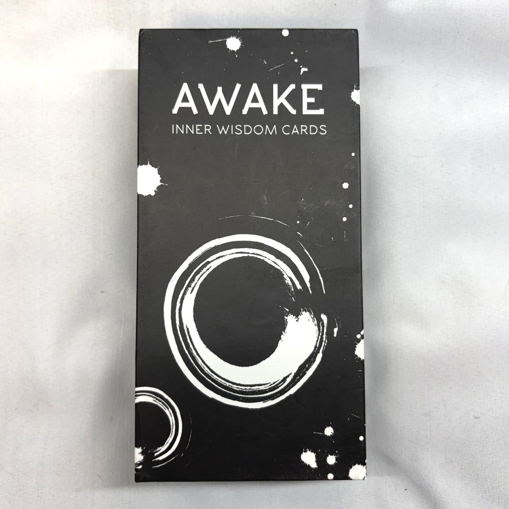 Shoppe Geo Awake Inner Wisdom Cards OS Black Excellent Oracle Deck With Quartz